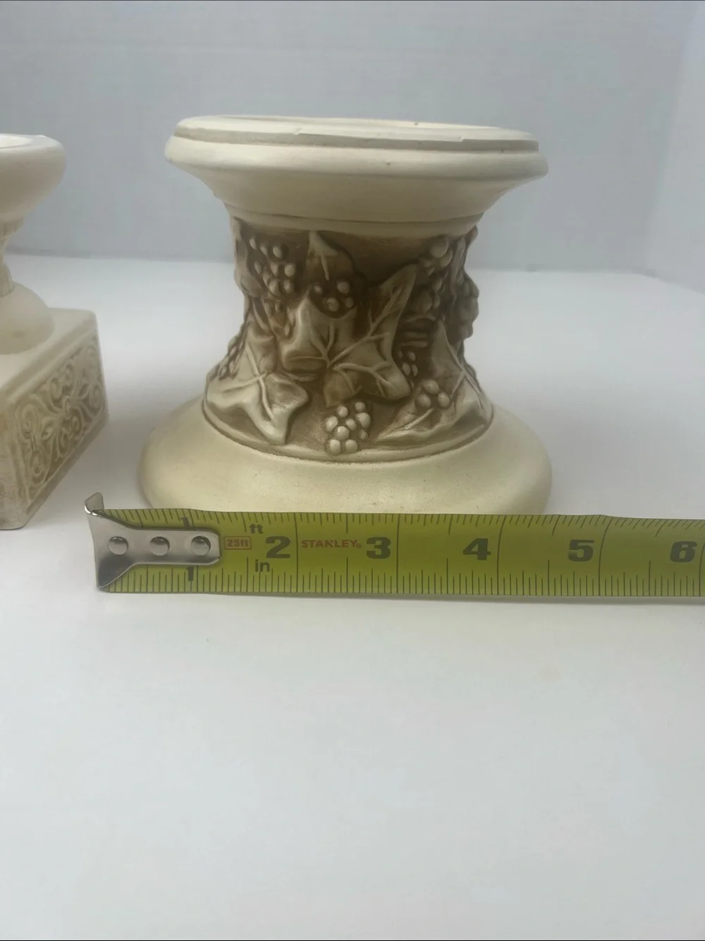 Vtg Mid Century Japanese Ceramic Candle Holders - Wolin & Stamped Japan